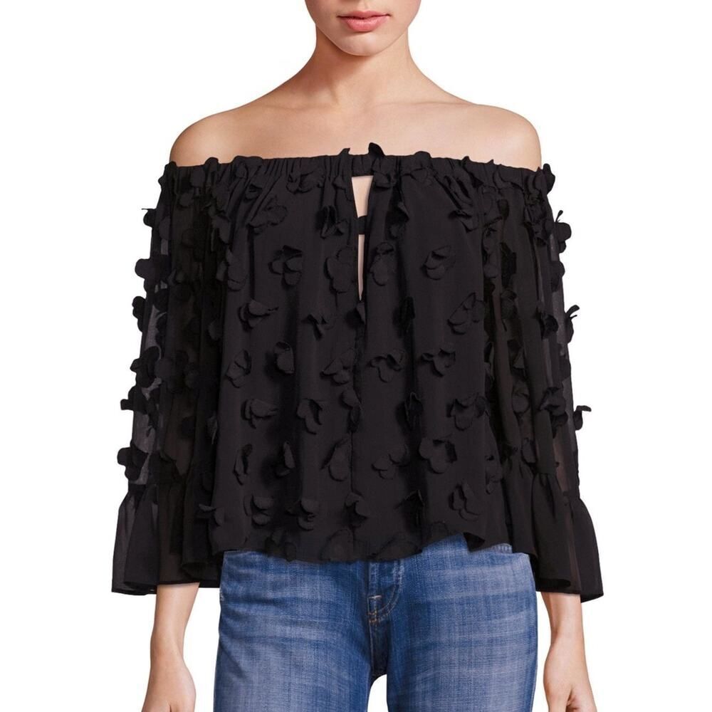 Alice McCall Love Conquer Top in Black - Size: 0
